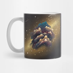 Nebula galaxy and cosmic dust Mug